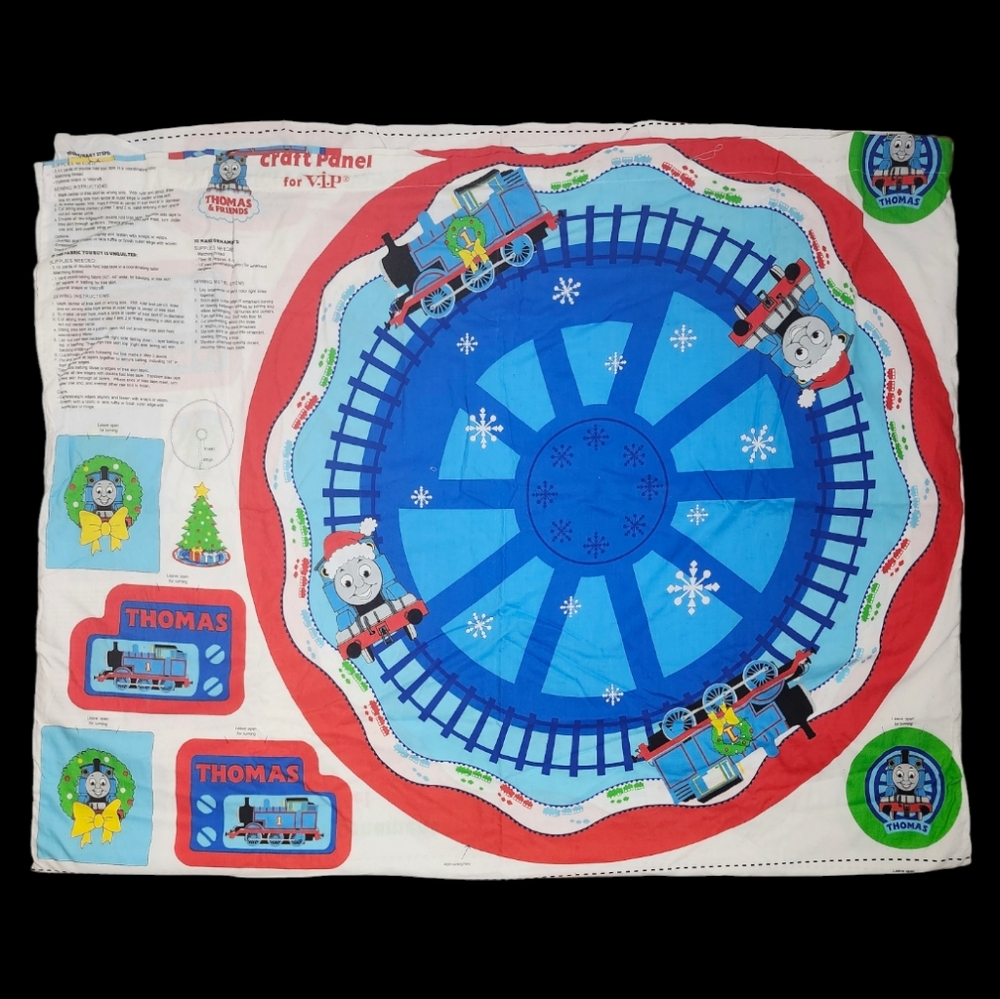 Thomas The Train Tree Skirt & Ornament Panel 35x43 VIP Christmas Double Sided